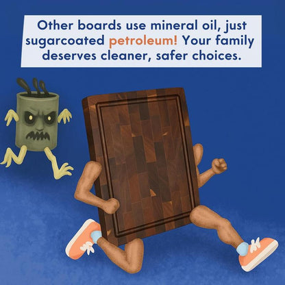 Grain & Grove Acacia End Grain Wooden Cutting Board