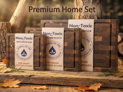 Grain & Grove Acacia End Grain Wooden Cutting Board