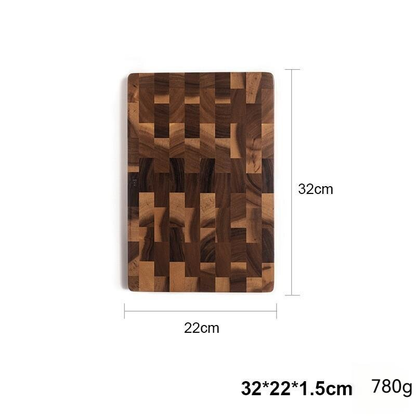 Grain & Grove Acacia End Grain Wooden Cutting Board